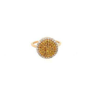Natural Yellow Diamond Ring